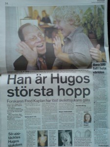 2006. Dr Kaplan&Hugo Aftonbladet angående FOP genens upptäckt.