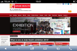 Arab Health Mässa-Konferens i Dubai