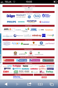 Leading - Platina - Guld - Silver... sponsorer på Arab Health i Dubai