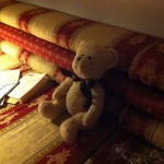 En Wishing Bear har flyttat in hos Dr Astrid Schulze i Dubai